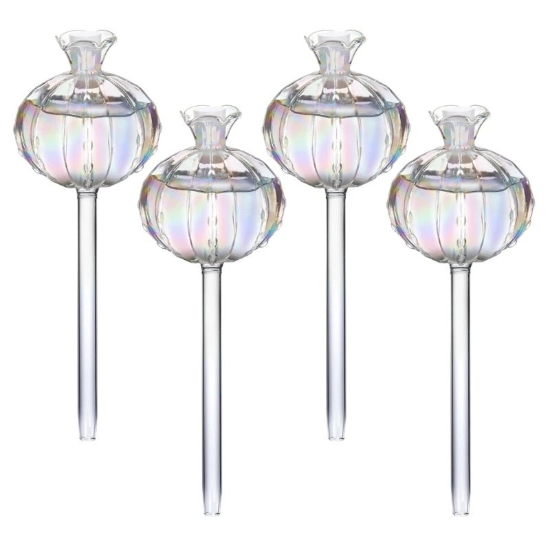 

4pcs Glass Plant Self-Watering Bulb Automatic Watering Planter Insert Potted Plant Pomegranates Watering Globes Device