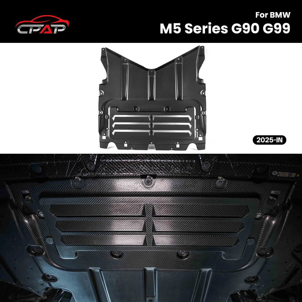 

Real Dry Carbon Fiber Car Skid Plate Trim For BMW M5 Series G90 G99 OEM Style 2025-IN