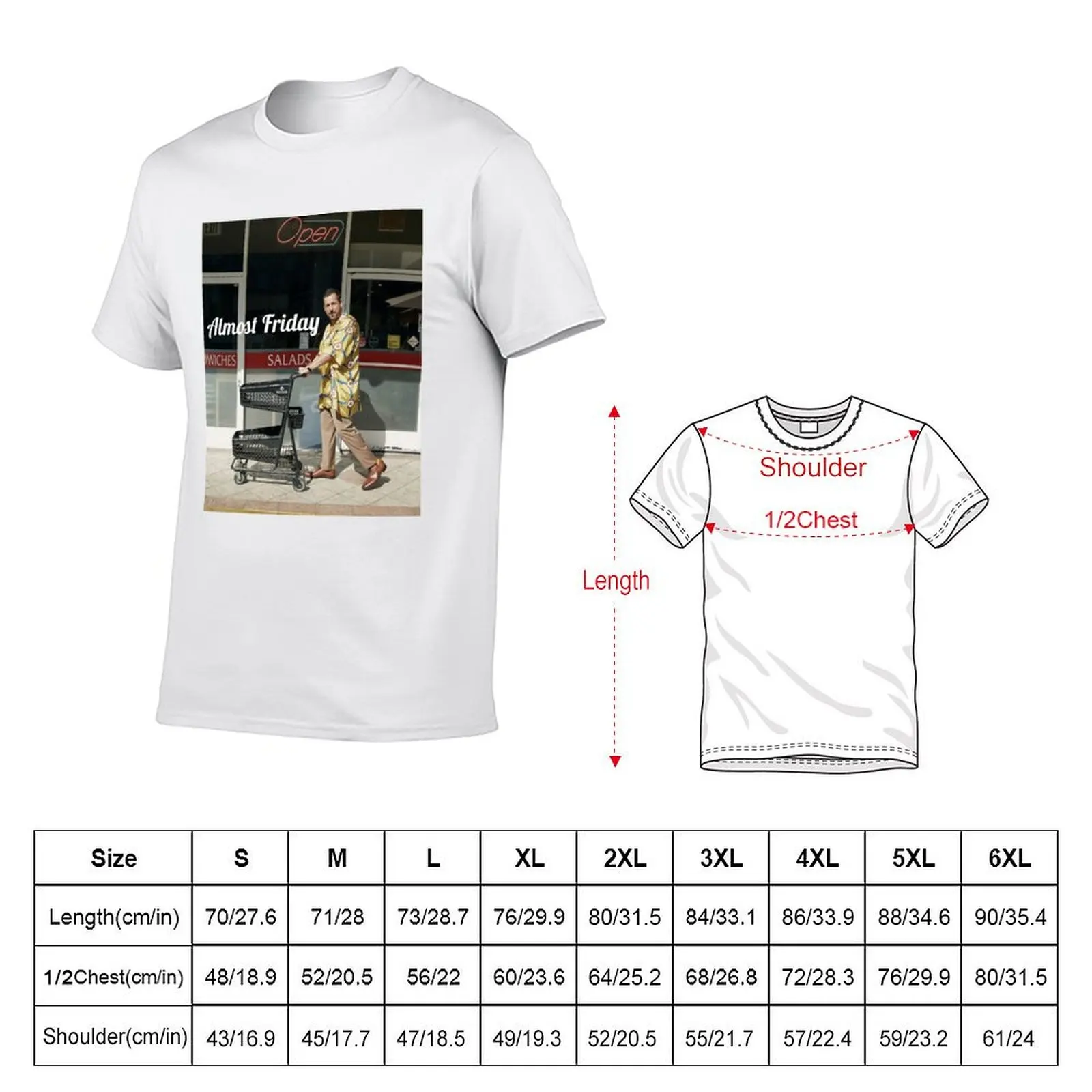 Adam Sandler Almost Friday T-Shirt t shirt men 100% cotton luxury brand man t shirt designer T-Shirt