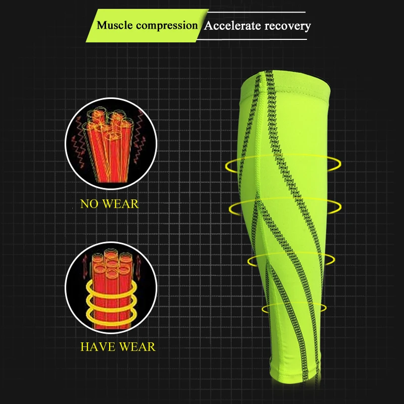1 шт. компрессионный рукав для икр для мужчин, женщин и бегунов — помогает шину голени и облегчить боль в икрых, поддержку икр для бега, езды на
