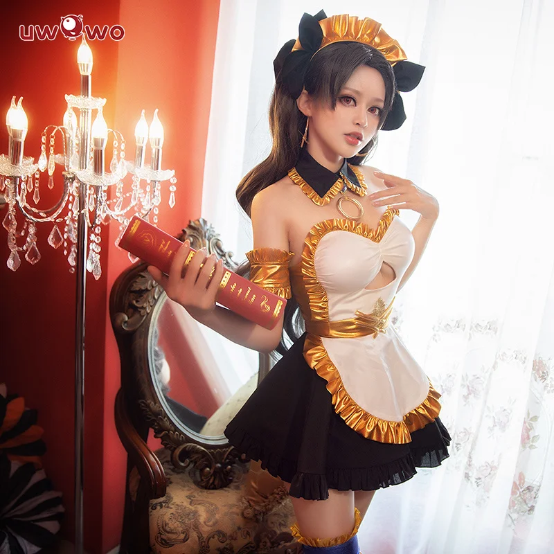 Fate/Grand Order FGO Ishtar Cosplay Costume Costume Ishtar Maid Uniform Dress Halloween costume For Women Maid FGO