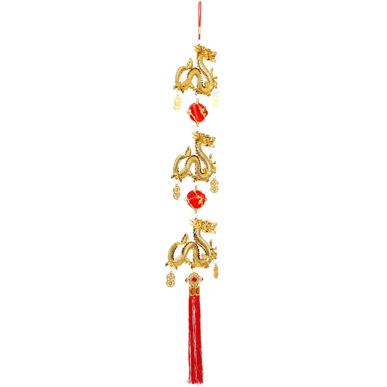 

New Year Decorations Dragon Plastic Ornament for Front Door 2024 Chinese Festival Hanging Spring Festival Supplies Car Pendant