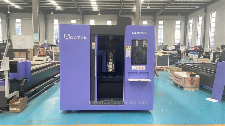 Acctek Laser 3kw 3015 Fiber Optic Equipment Lazer Cutter Carbon Metal All Cover Fiber Laser Cutting Machine for Stainless Steel