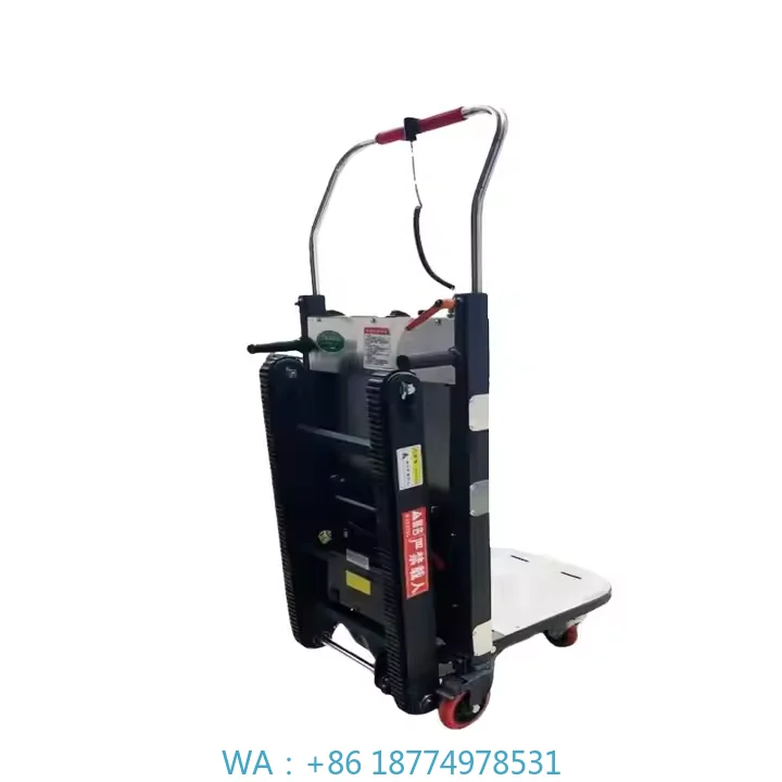 Stair Climber Hand Truck for Material Handling Portable Hand Trolley Climbing Stairs Battery Electric Climbing Cargo