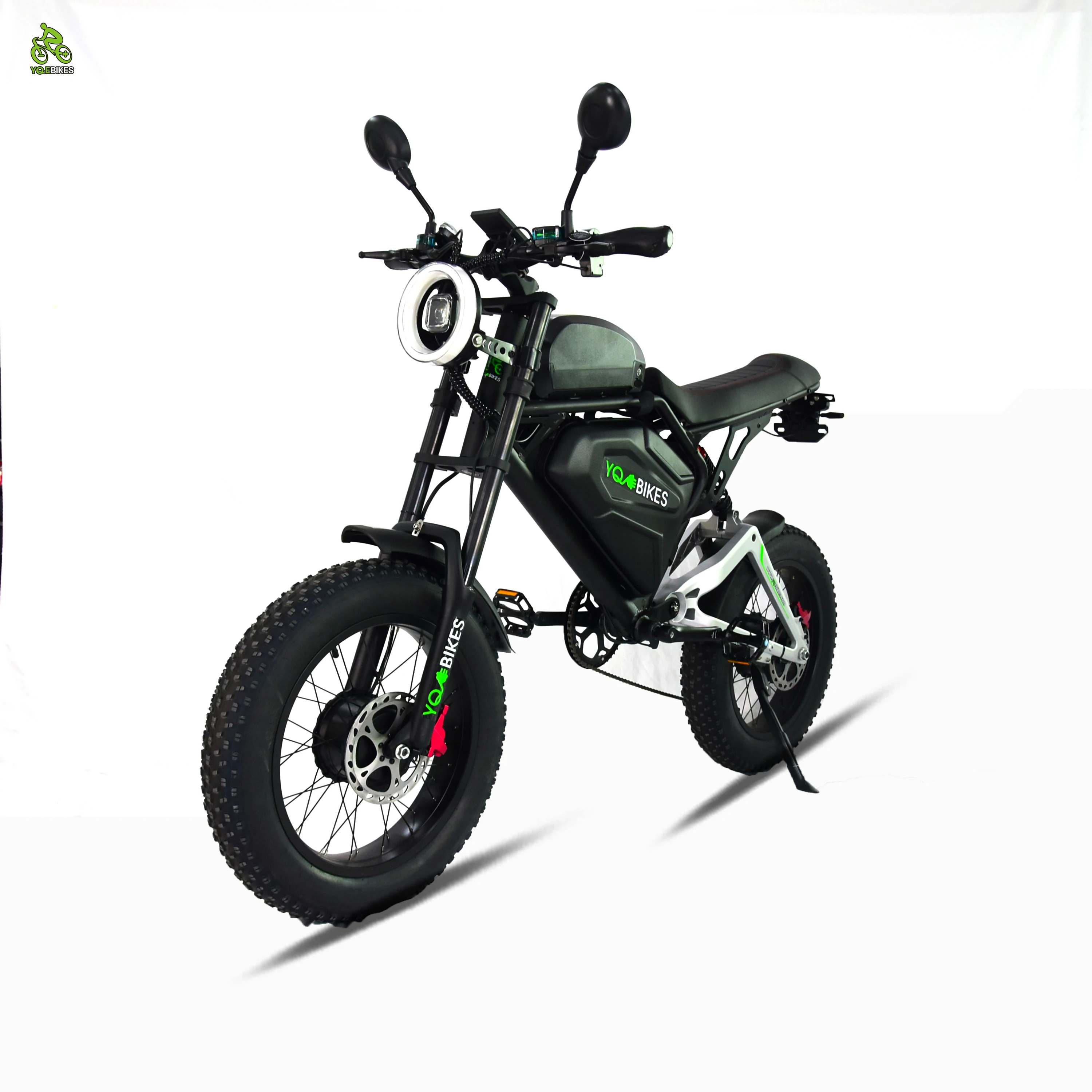 Super Cool 3000w 40Ah Fatbike Bluetooth Color Light Dual Drive Racing Electric Bike Full Suspesnion ebike Mountain Adult e bike