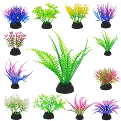 1PC New Plastic Water Plant Grass Aquarium Decorations Plants Fish Tank Grass Flower Ornament Decor Aquatic Accessories