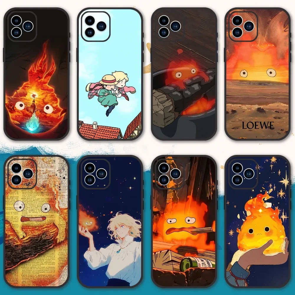 Movie H-Howls M-Moving Castle Phone Case For iPhone 15 14 13 12 11 Pro XS Max XR X 8 7 6S Plus Soft Back case