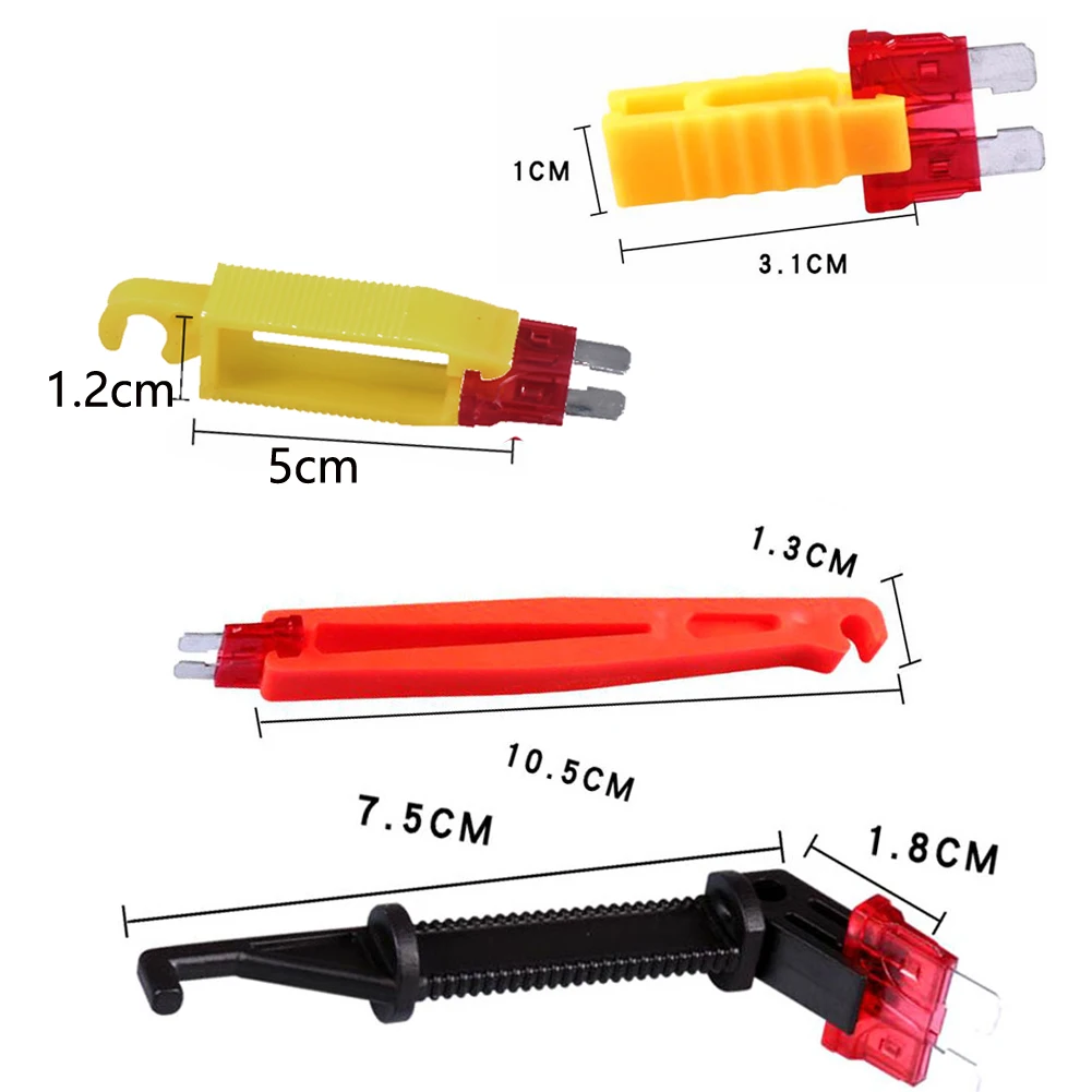 Fuse Clip Fuse Puller Tools Automobile Extractor Removal Mini Plastic 4 Pieces Accessories For Car Fuse Holder