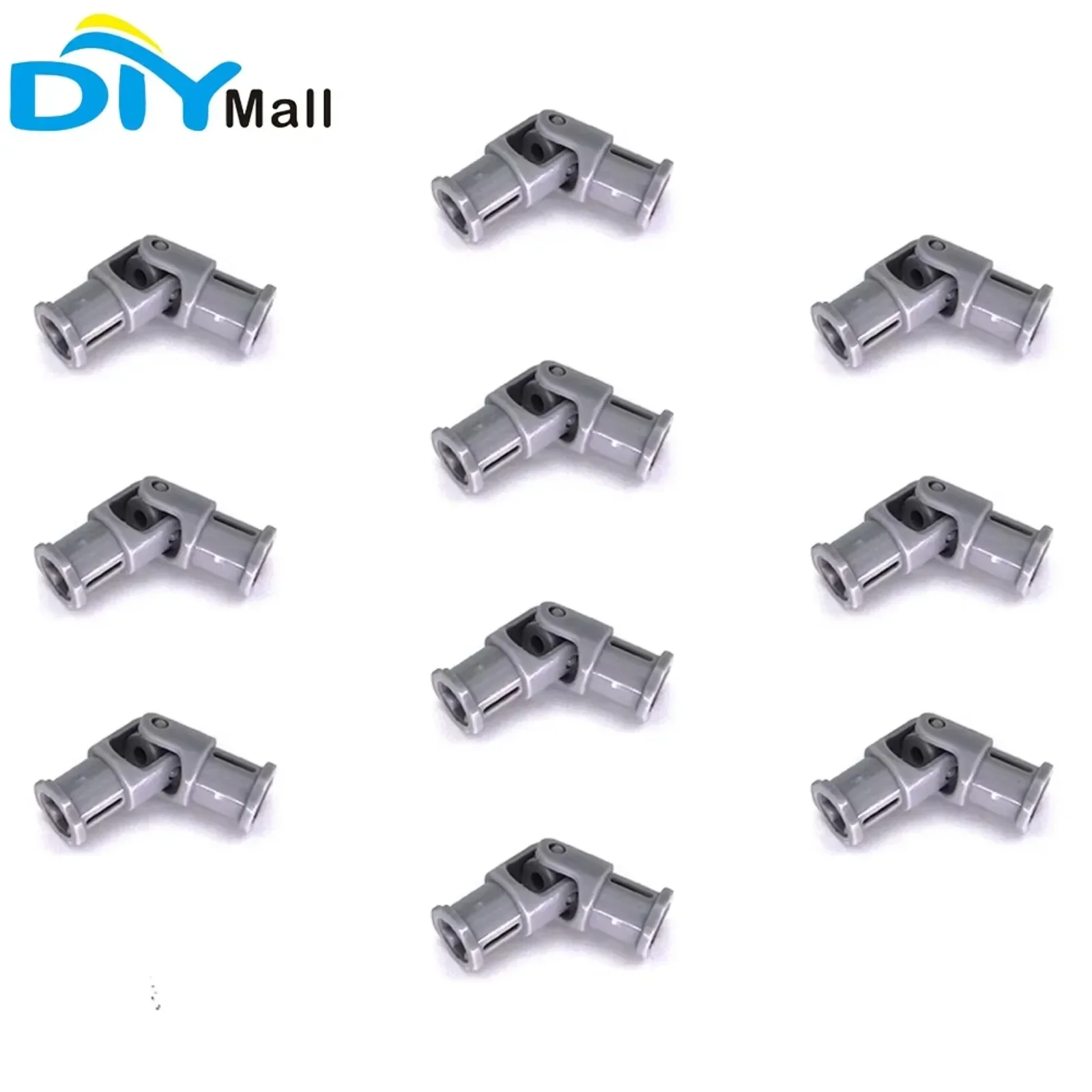 10pcs Universal Joints Connector Coupler Shaft ABS Plastic Compatible With Building Blocks Parts for Creative Play