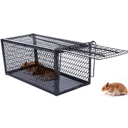 Self-locking Trap Catcher Mouse Rat Bait Mice Live Box Mice Trap Cage Household Mouse Catcher  Animal Control Hamster Iron Cage
