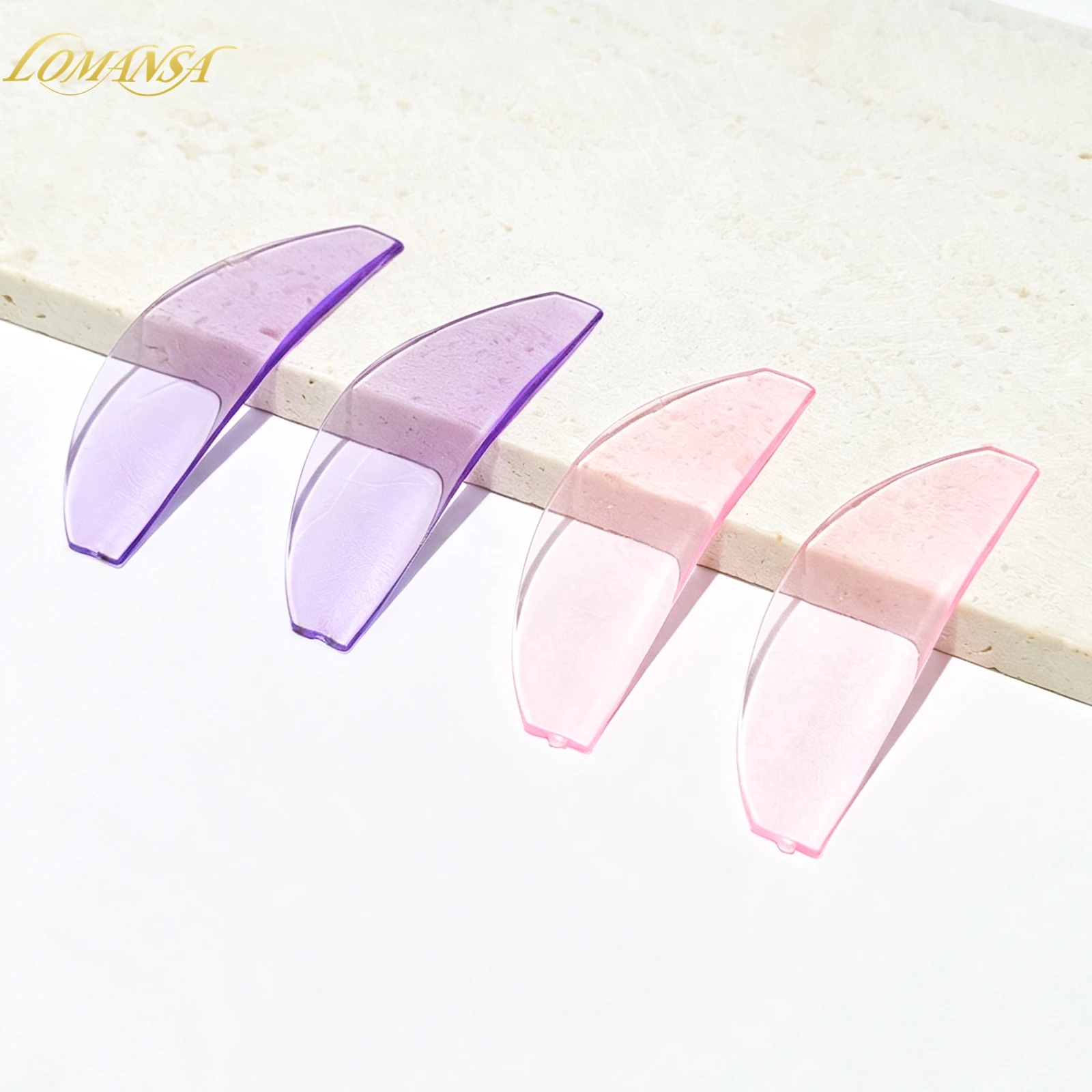 Lomansa Koreanisches Wimpernlifting-Schutzset, 4/8 Stück, selbstklebende Silikonstäbchen, wiederverwendbare Wimpernlifting-Pads zum Wimpernkrümmen und zur Dauerwellen-Laminierung. – Detail 3