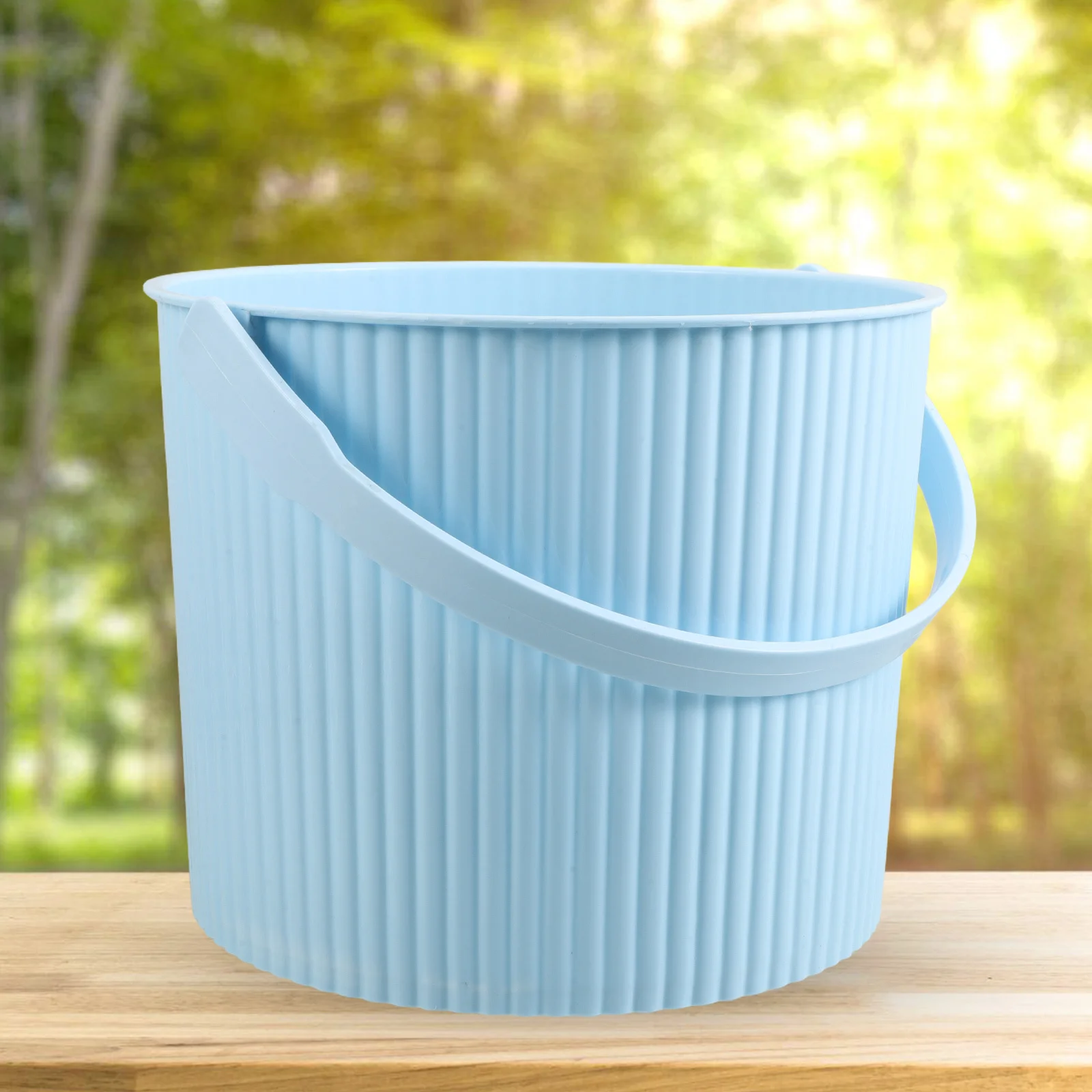 

1pc Outdoor Multifunctional Bucket Heavy Duty Plastic Water Container For Camping Travel Fishing Garden Bathing Foot Soak Hand