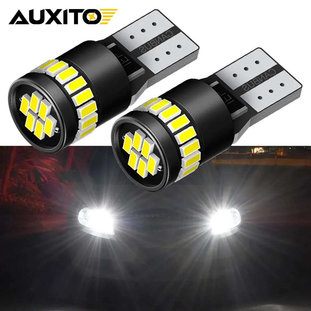 2x W5W T10 LED lumière de Parking sans erreur pour Ford Fiesta Focus 2 3 Mondeo mk2 mk3 mk4 Fusion Kuga 194 168 ampoule