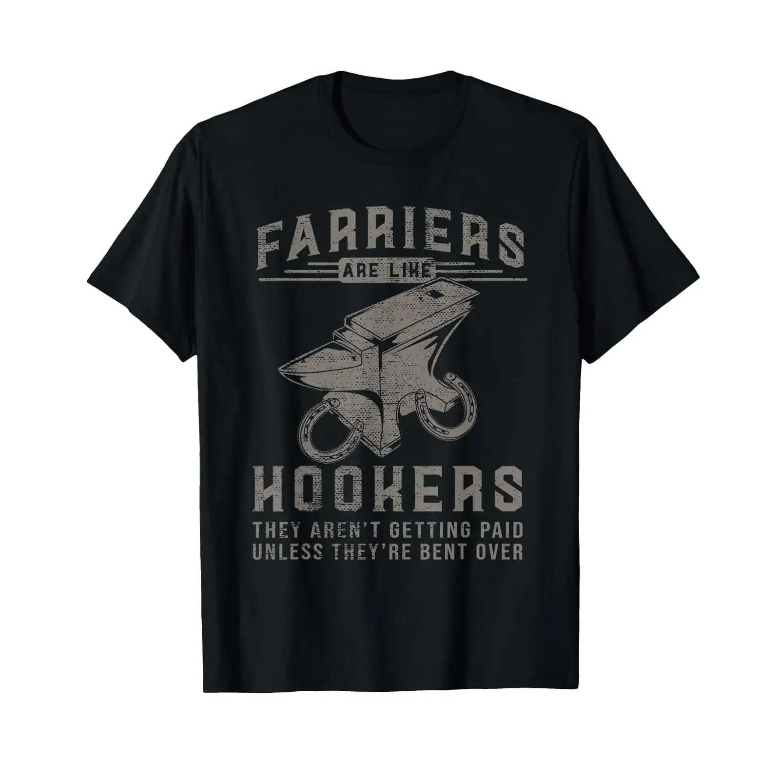 Funny Farrier Hoof Trimming Equine Horse Shoeing Hooves T Shirt vintage Washed Unisex Breathable fashion Slightly