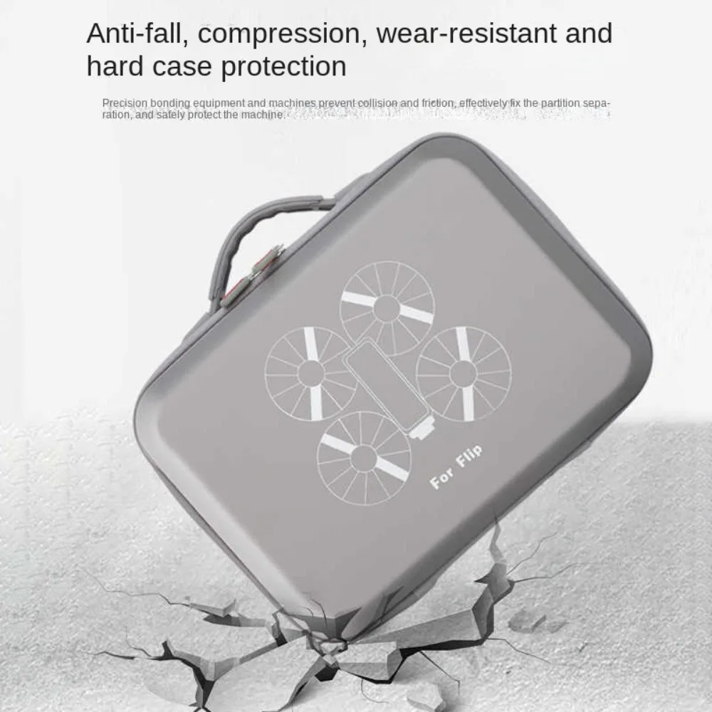 Borsa portaoggetti portatile per drone con tracolla Borsa a tracolla in PU Scatola di protezione per drone antiurto resistente all'abrasione per DJI Flip