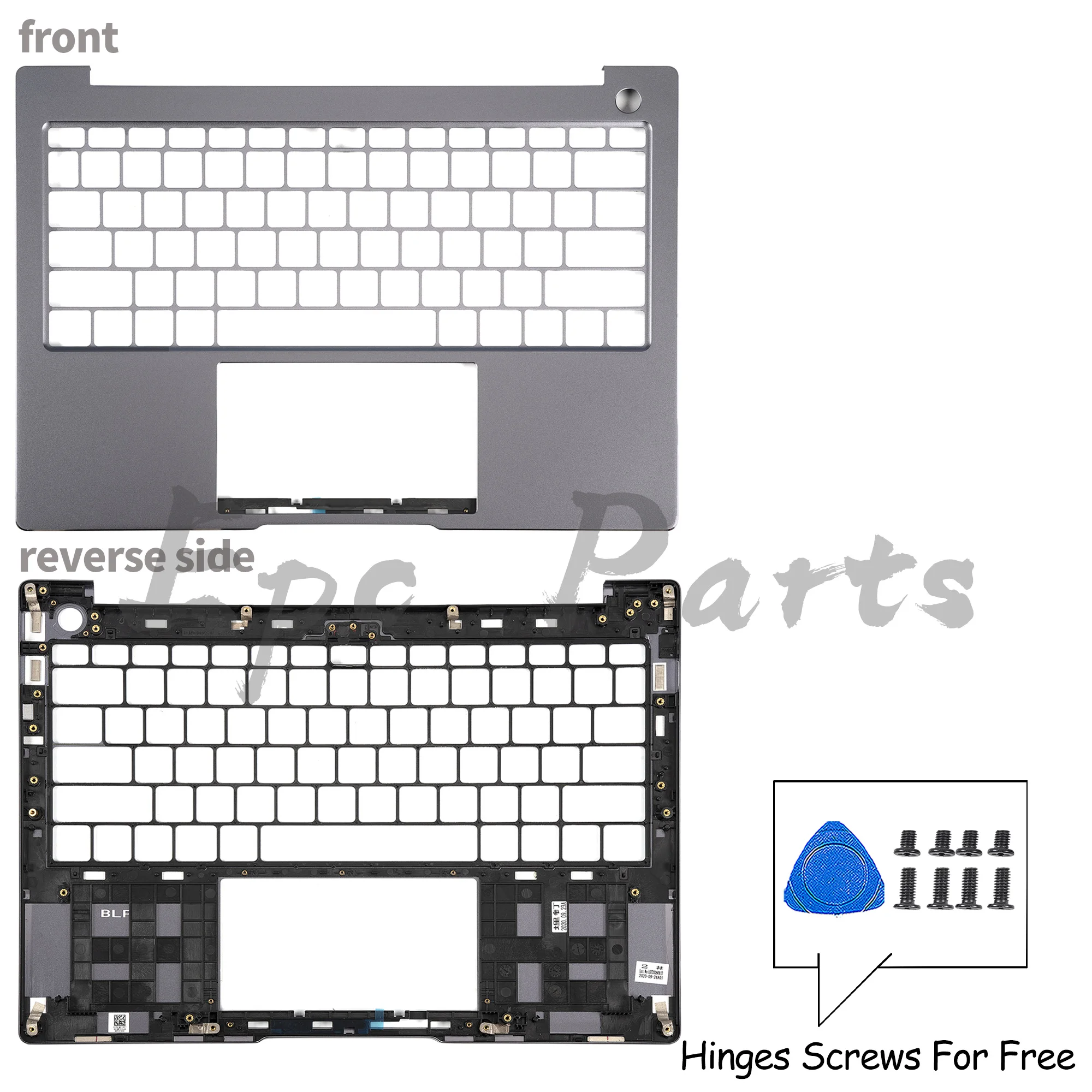 Imagem -03 - Notebook Lcd Tampa Traseira Palmrest Inferior Substituir Qwert us kb Layout Ebook 14 Klvd-wfh9 14 Klvf16 2023 Cinza