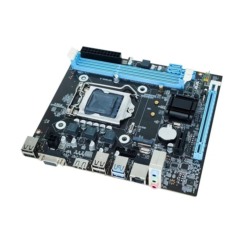 The new H81 computer motherboard with 1150 pins supports fourth generation I3 I5 I7 DDR3 dual channel 16GB