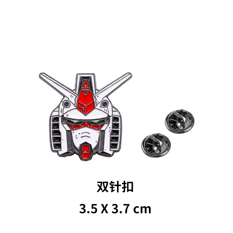 Gundam Metal Badge Mobile Suits Mecha Robot Anime Enamel Lapel Bag Brooch