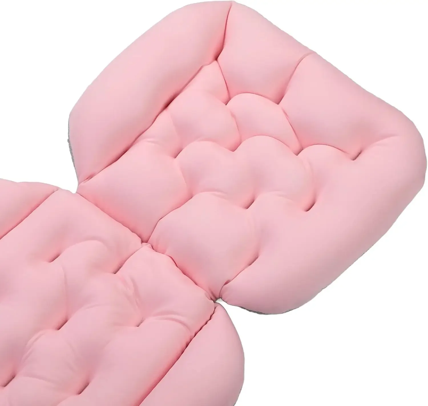 Full Body Bath Pillow, Bathtub Pillow with Non Slip Base, Ergonomic Foldable Breathable Cushion for Tub Spa Pool Outdoor Use, 90