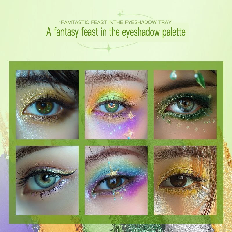 Ucanbe 15 色アイシャドウパレットスーパーピクセル春夏ドーパミン学生高彩度ステージパフォーマンスコスプレメイクアップ