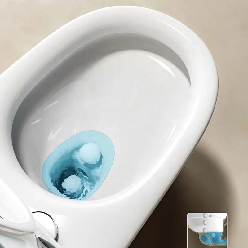 Nuovi articoli sanitari Bagno WC montati a pavimento Fabbrica cinese di sgabelli WC in ceramica a doppio scarico