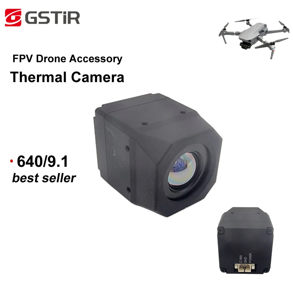 640X512 Thermal Camera 9.1mm Lens Mico612 MINI SIZE For FPV Drone CVBS Analog Video Output With PAL/NTSC Thermal Infrared LWIR