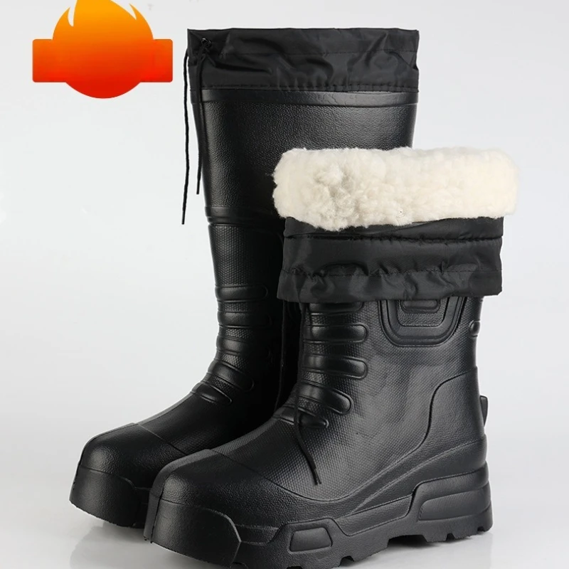 

Waterproof Men's Fashion Shoes High Boots Rubber Boots Adult Rain Shoes Male Mid Work Safety Pvc Shoe for Man botas para hombre