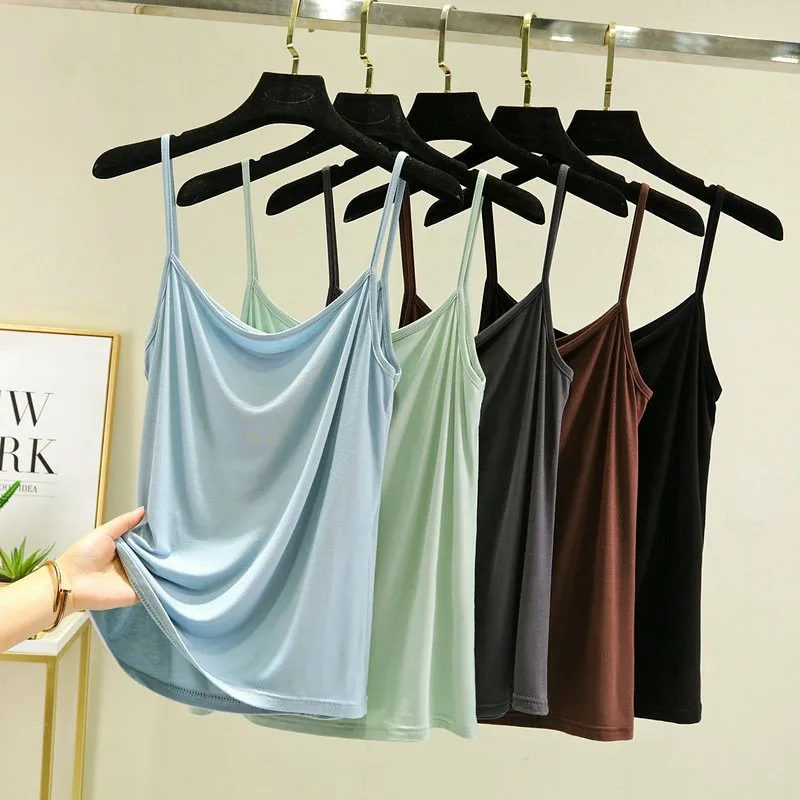 

All-match modal cotton small suspender spring and summer sleeveless underwear slimming undershirt thin solid color vest
