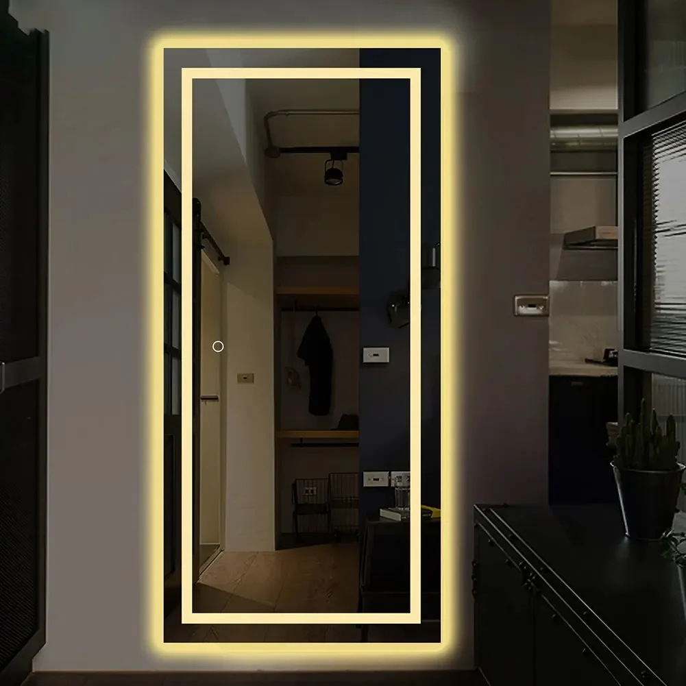 

Hotel frame salon length LED backlit mirror