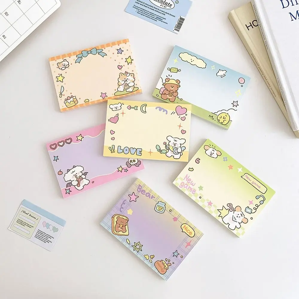 Post School Supplies 50 Sheets Memo Pad Weekly Cute Convenience Stickers Non-sticky Cartoon Label Notepad For Office School