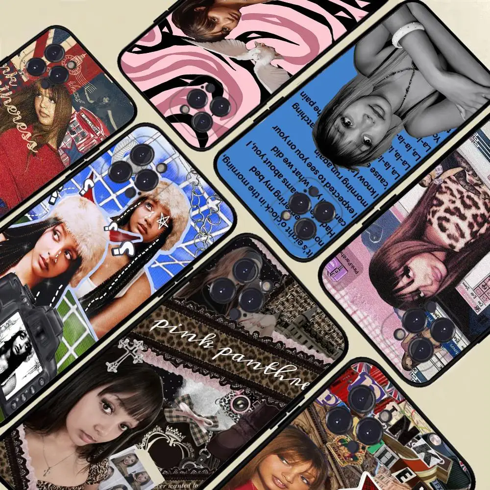 Singer P-Pinkpantheress Phone Case For IPhone 17 16 15 14 13 12 11 Pro Max Plus Mini Soft Black Cover