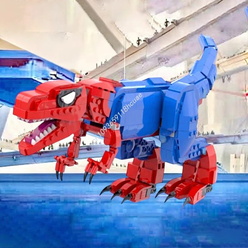 

780 шт. MOC Spider Rex BrickNBricks супергерои модель Человека-паука строительные блоки день рождения детские игрушки собрать рождественские подарки