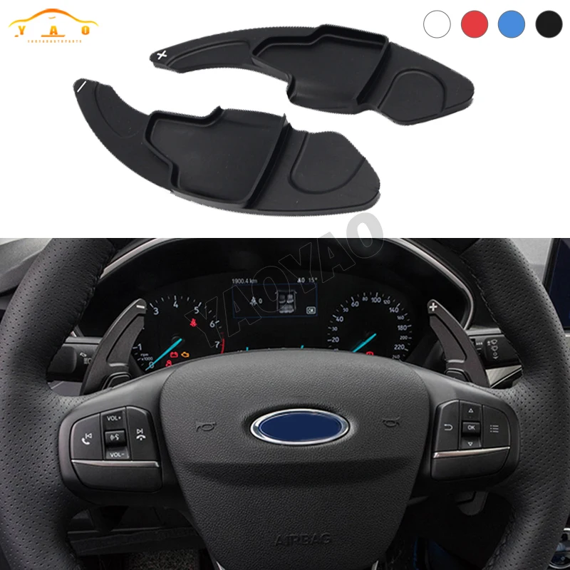 

Aluminum Steering Wheel Shift Gear Lever Gearshift Paddle Extension Interior Accessory For Ford Focus Escape Kuga 2018 2019 2020
