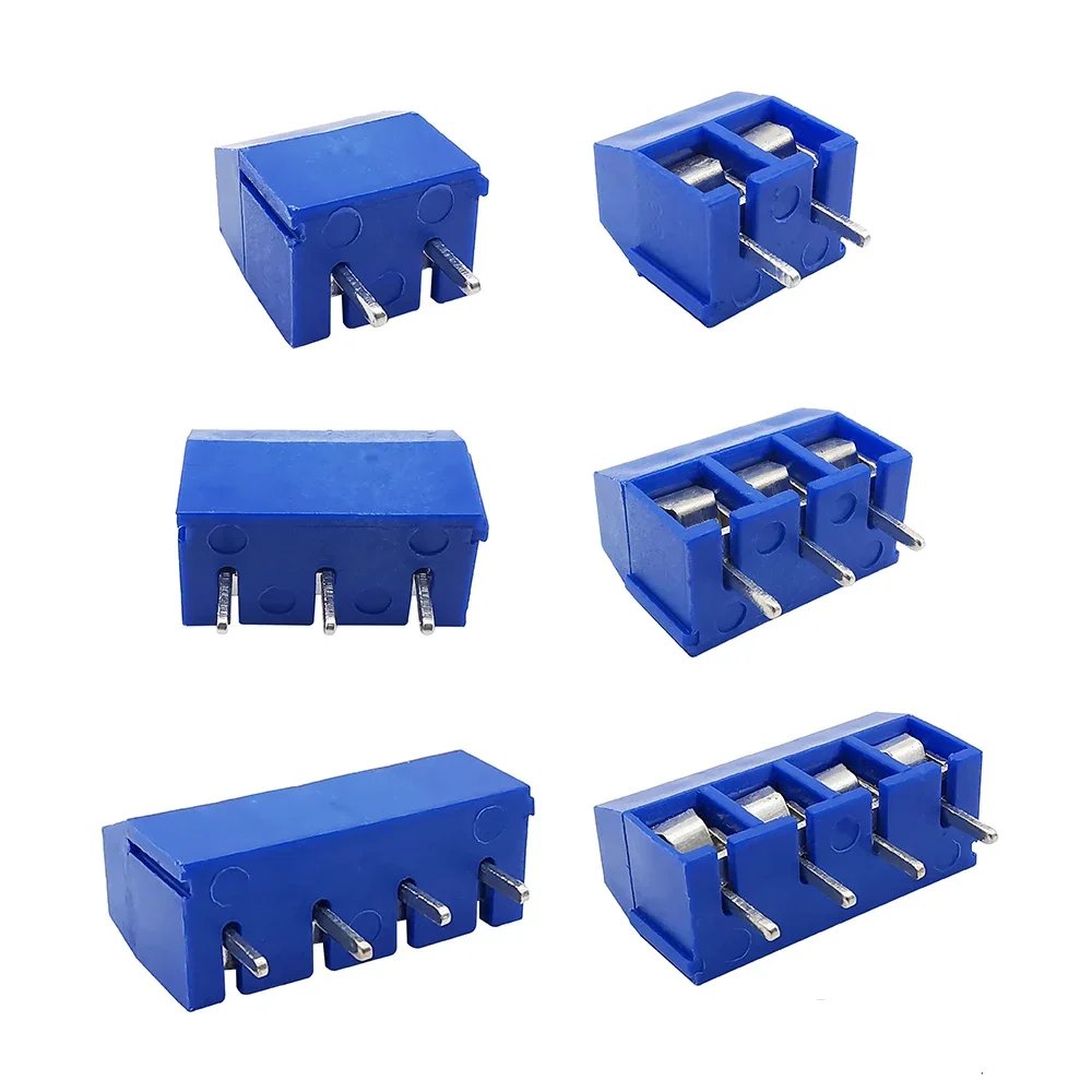 KF301 2P 3P 5mm PCB screw terminal connectors -5-50 blue wire connectors for electronic and power connections