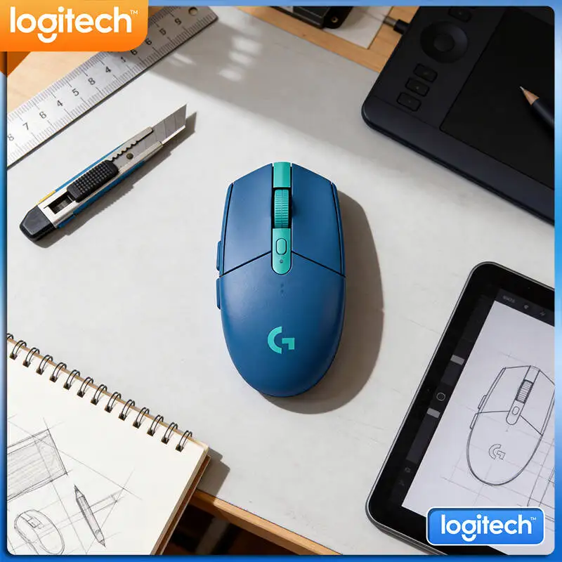 LIGHTSPEED Gaming Mouse Logitech G305 Wireless, 12000 DPI HERO, 6 Buttons, 250hr Battery, 99g, PC Mac Laptop Gamers