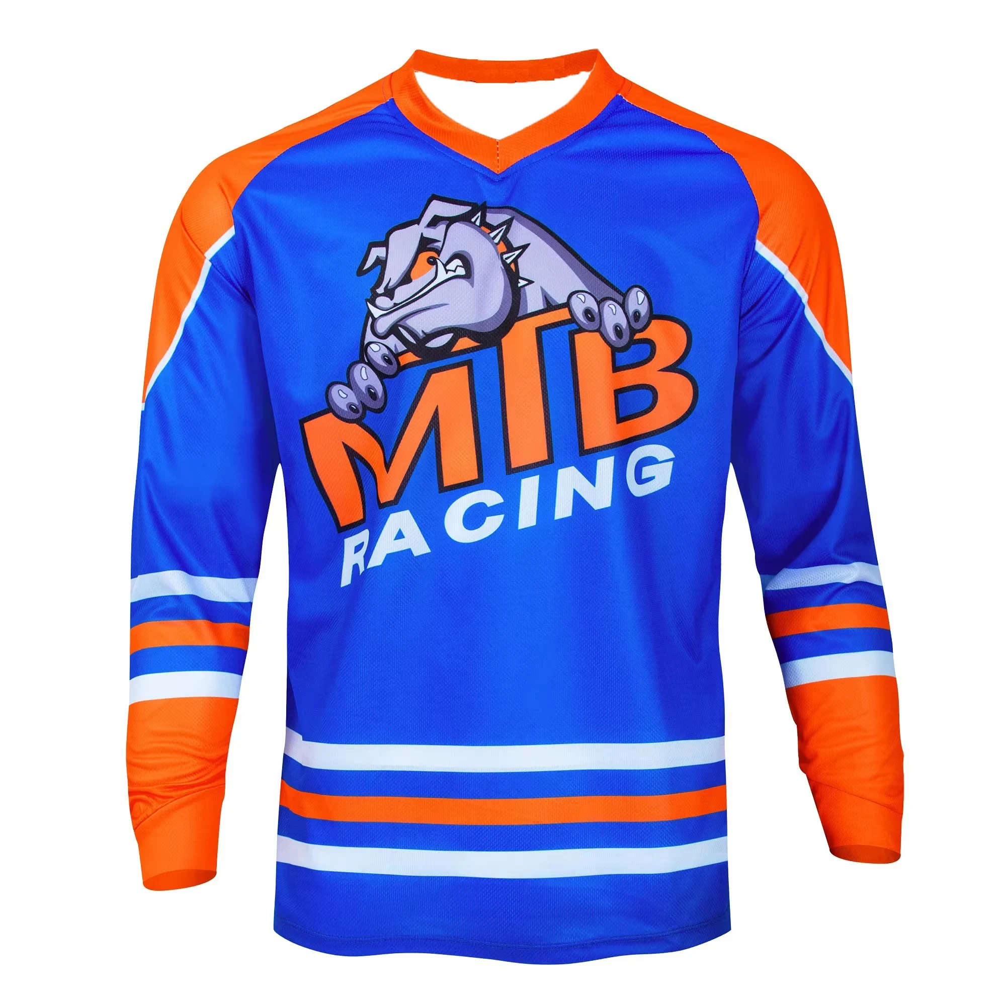MEN'S LONG-SLEEVE MOUNTAIN BIKING JERSEY – CARTOON GRAPHIC BREATHABLE QUICK-DRYING – OUTDOOR MATCHING FAMILY WEAR