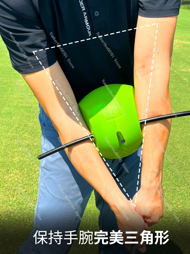 Golf Connection Ball Keeps Arm Perfect Triangle Swing Alignment Cutting Putter Training