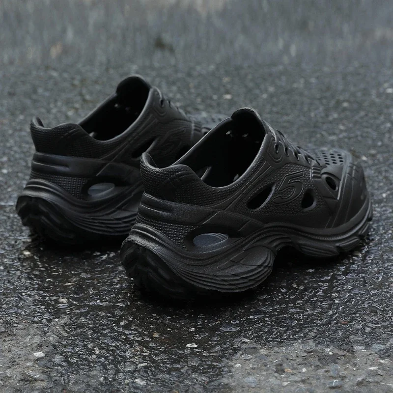2026 Summer New Fashionable Thick Bottom Non Slip Hollow Breathable Women's Sports Shoes Beach Comfortable Sandals image 5