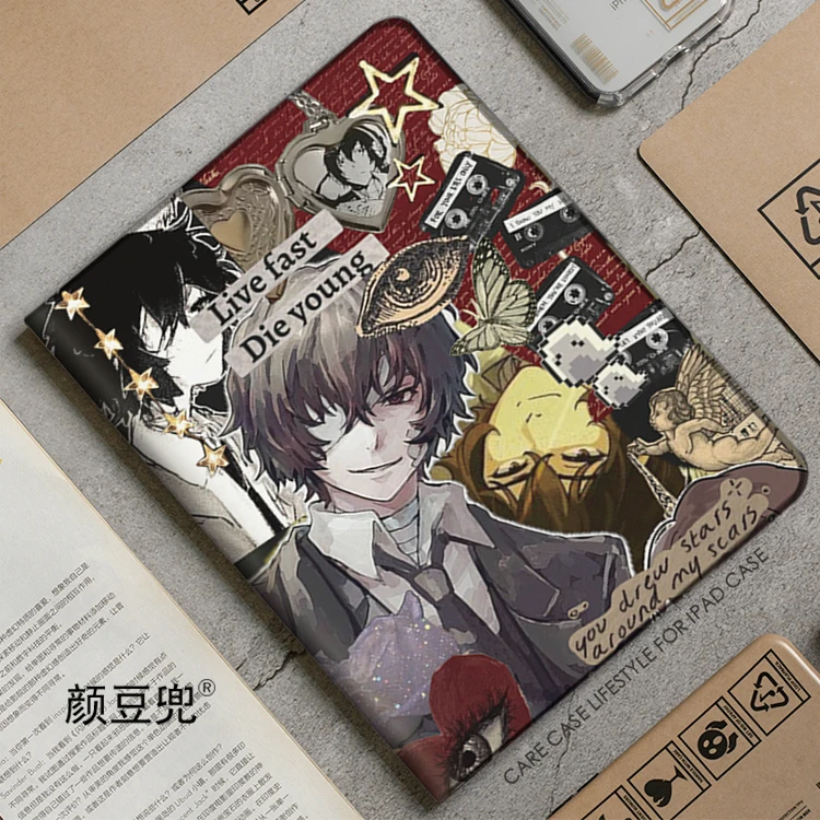 Osamu Anime Bungo Stray Dogs For iPad Air 4 5 6 Mini 5 6 Case Luxury Silicone For Pro 13 12.9 11 10.5 inch For iPad 10th  Case