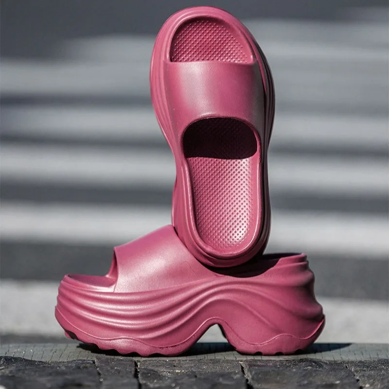 

12CM Women's Shoes Summer New Platform Slippers for Woman Comfort Vacation Casual Shoes Fashion Designer Shoes Zapatos De Mujer