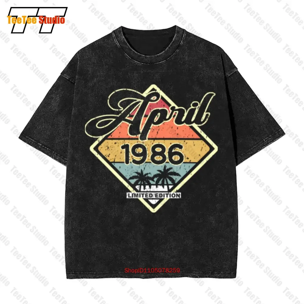 Vintage 35Th Birthday April 1986 Gift Vintage Oversized T-Shirt QIGB