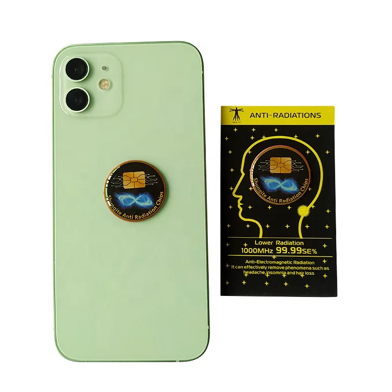 Custom.CAMAZ 5G Blocker Negations Sticker EMF Shungite Cell Phone Anti Radiation Sticker