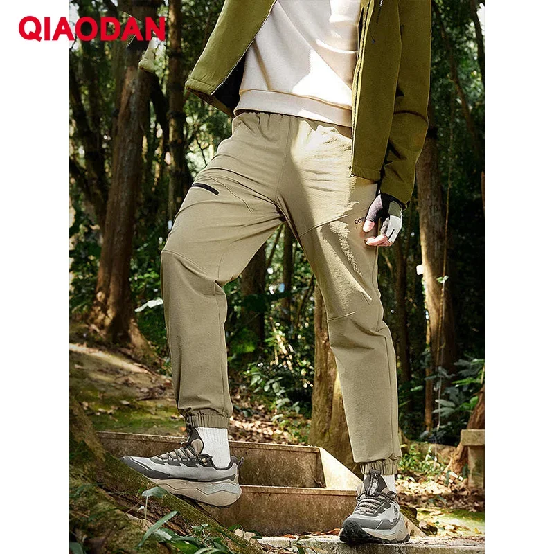 

QIAODAN Casual Training Pants Waterproof Outdoor Hiking Sport Sweatpants 2025 New Tracksuit Joggers Long Trousers QDFYK3251537