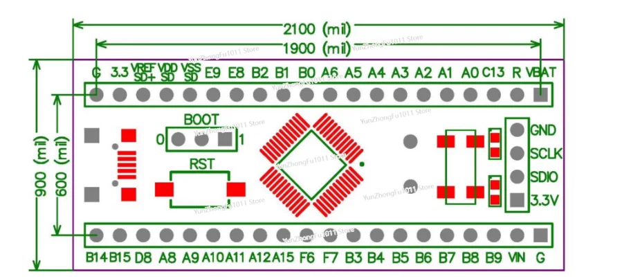 STM32F373 Core Board Development Board STM32F373CCT6 Microcontroller System CortexM4