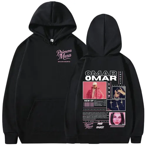 Omar Courtz Primera Musa Album Tour Merch sudaderas con capucha de moda para hombres y mujeres sudaderas con capucha Hip Hop jerseys de gran tamaño ropa de calle