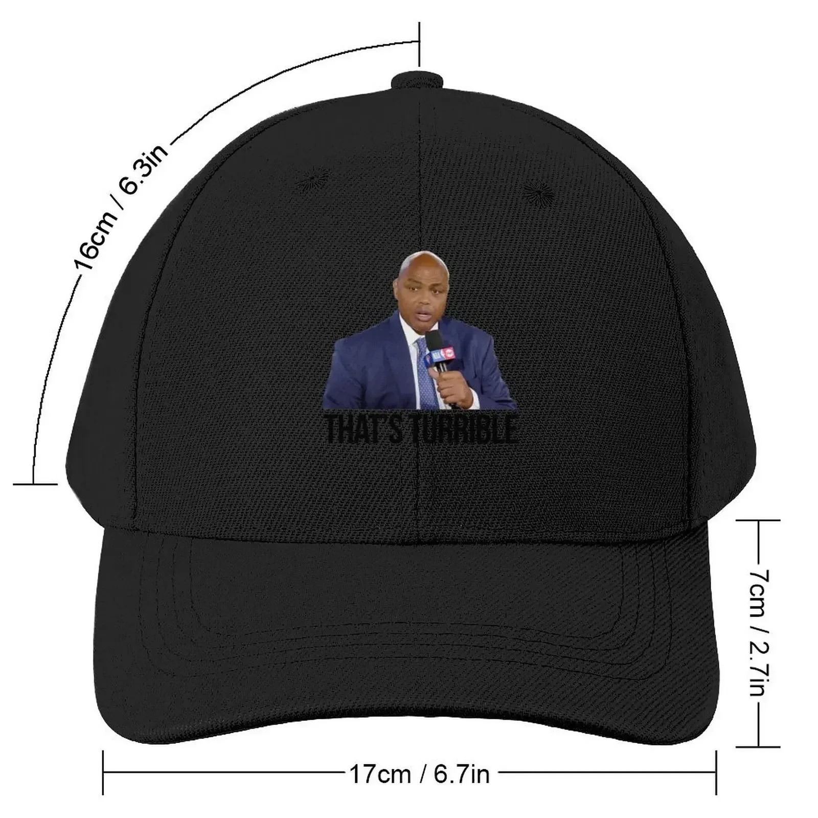 Charles Barkley - That's Turrible Meme Baseball Cap summer hat Horse Hat Caps For Men Women's