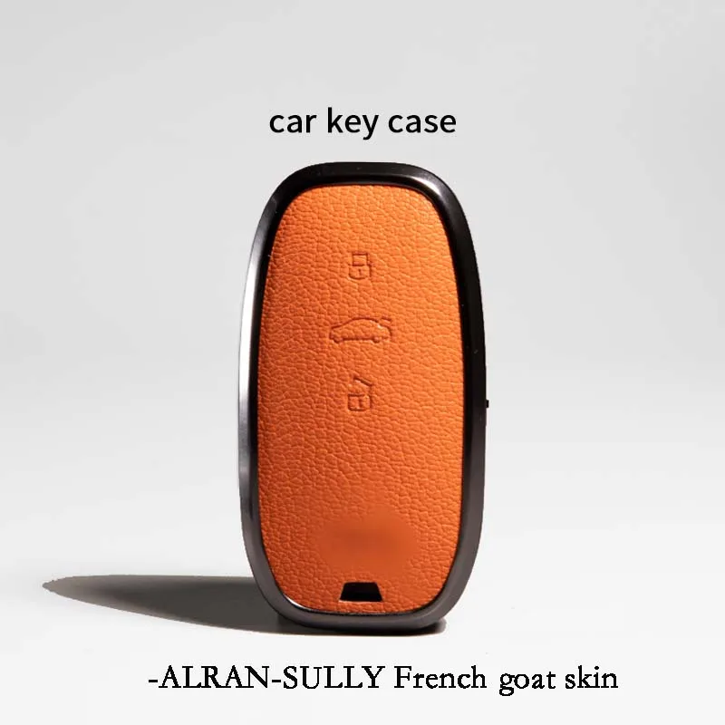 

For Audi Q5l Key Cover New A4l Shell A4 Alloy A7 Package A5 Leather Q7 Premium Car Key Chain Multi-Color Option