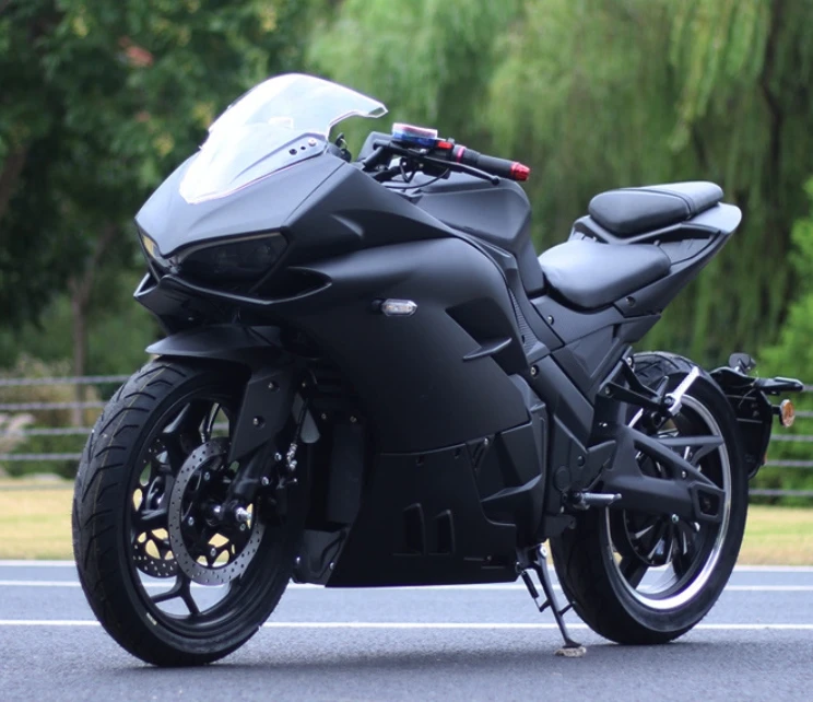 STLF 2026 Neues Hochgeschwindigkeits-3000W-Elektro-Rennmotorrad Vintage 80km/h Moped für Erwachsene