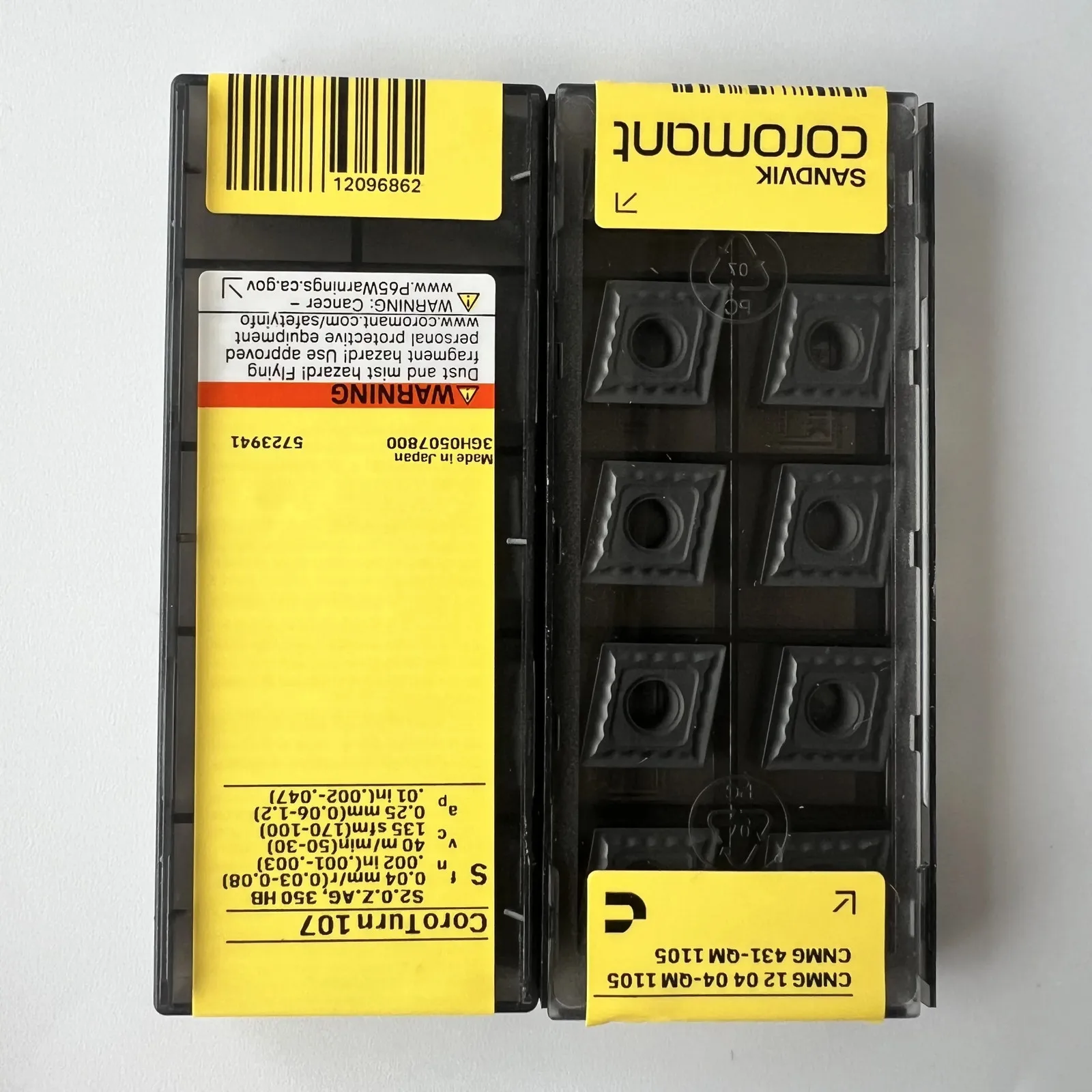 

SANDVIK / CNMG120404-QM 1105 / Лезвие с ЧПУ из твердого сплава, 10 шт.