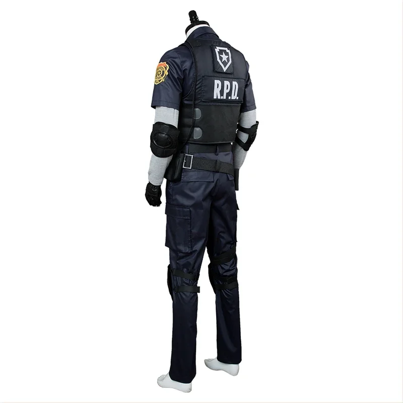 Biohazard Resident 4 Remake Leon s Kennedy böse Cosplay Kostüm Jacke Mantel Tops Hosen Mann Fantasia Outfits Halloween Party Anzug